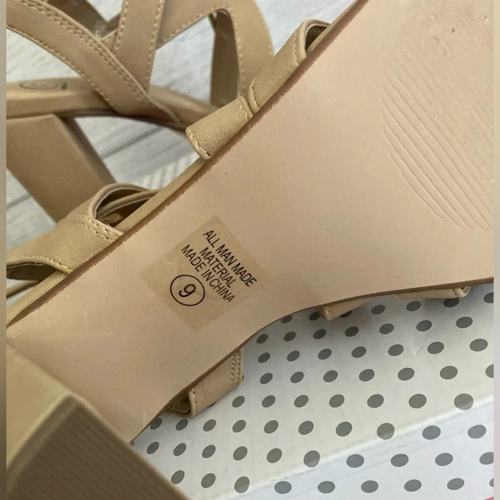 My Delicious Shoes | Mazie- H Lace Up Open Toe High Heels - Picture 9 of 11